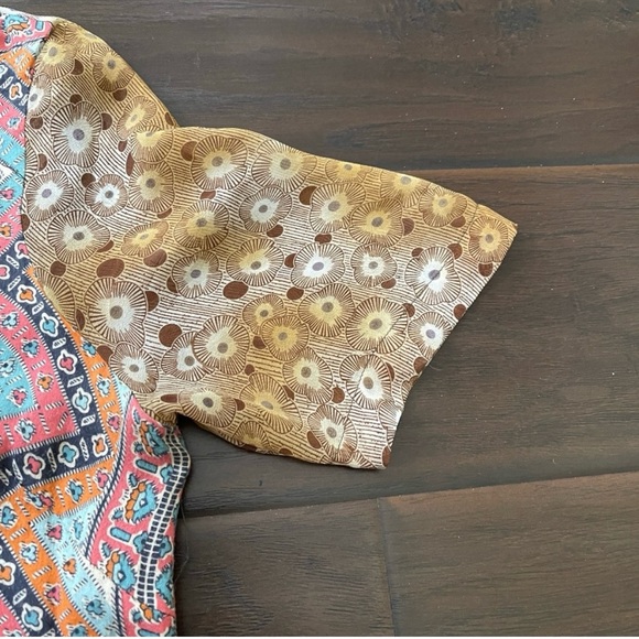 TINY by Anthropologie Women's Boho Floral Chiffon Mini Dress Sz Small - Picture 13 of 15